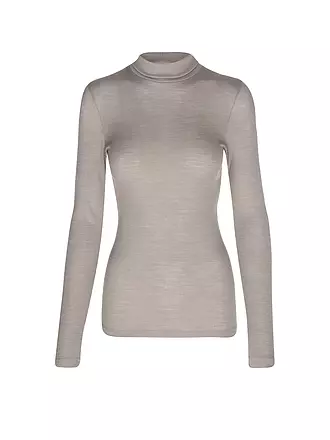 MEY | Langarmshirt WOOL LOVE deep taupe | 